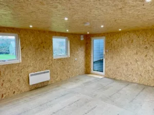 Executive Garden Rooms insulated workshop has a well specified electrical package