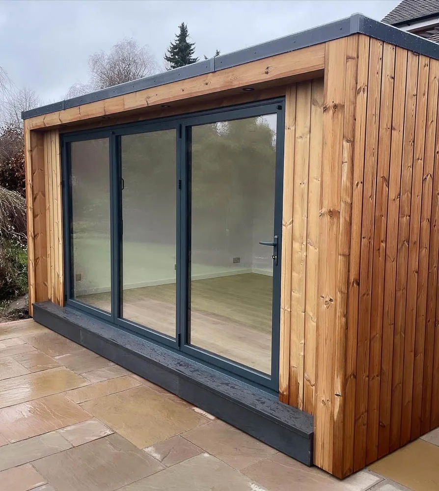 A 4.8m x 4m fully insulated garden sitting room project by Ark Design Build