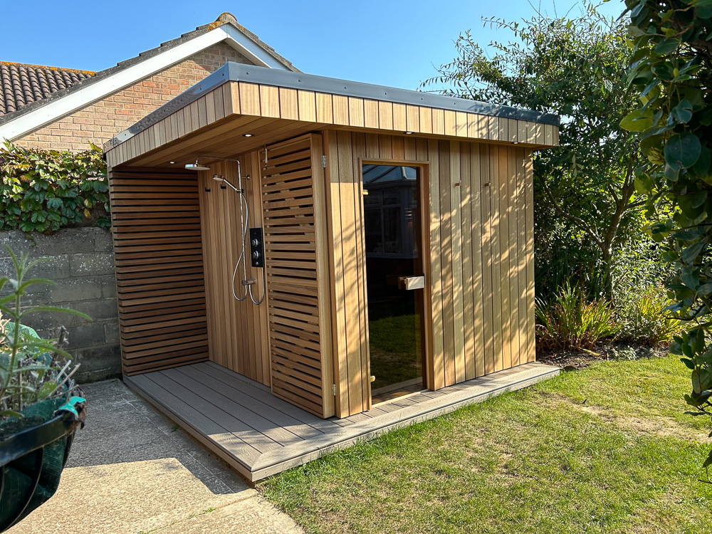 Bespoke Garden Sauna with Outdoor Shower