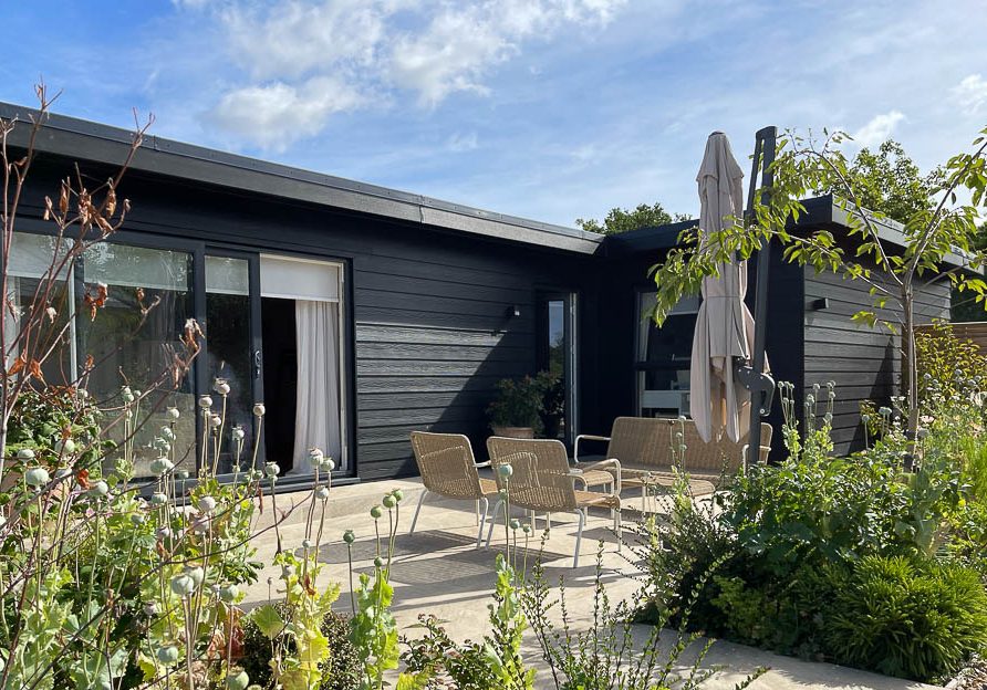 The rooms all have a lovely connection with the landscaped garden