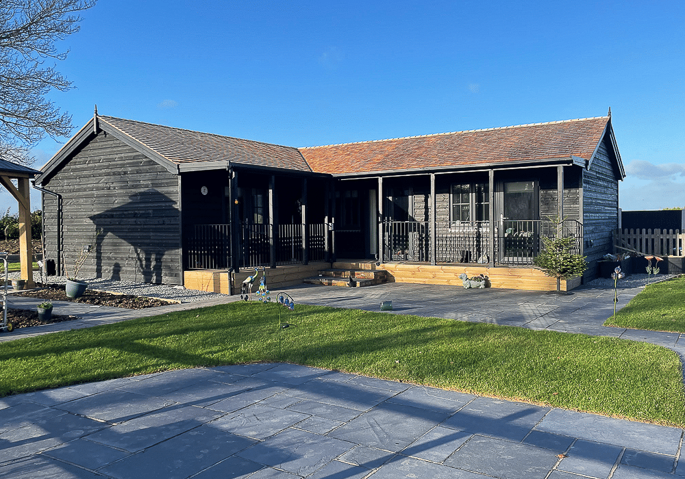 L-shaped 2 bedroom self contained living annexe by Timeless Garden Rooms