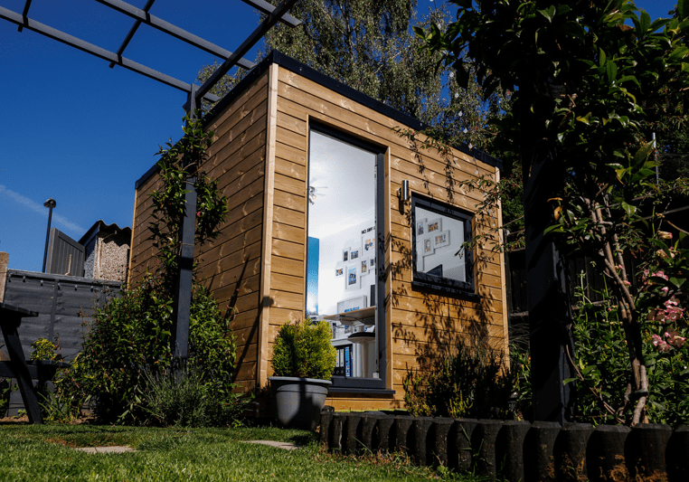 2.5m x 2.9m garden pod by Miniature Manors