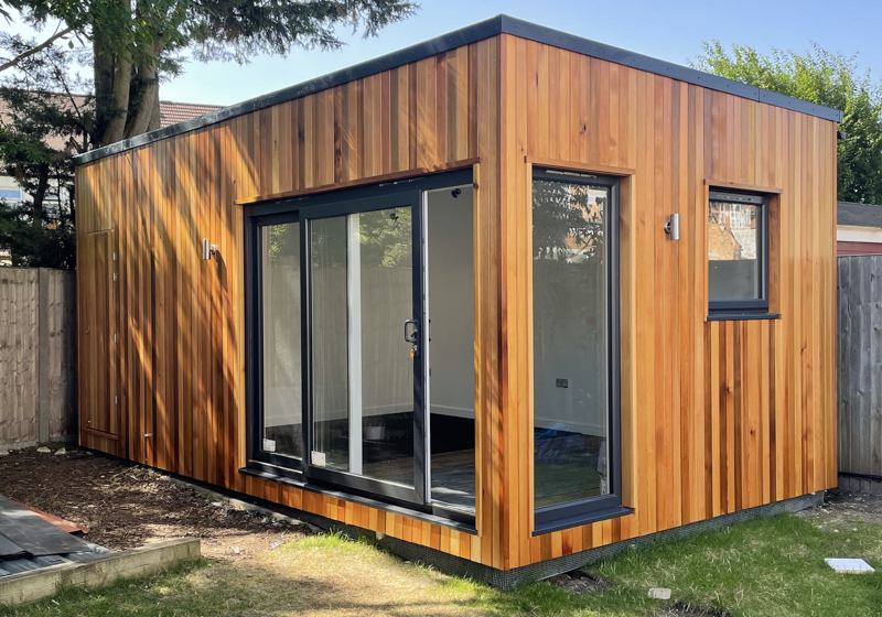 3m tall garden gym with hidden shed by Blyss Garden Rooms