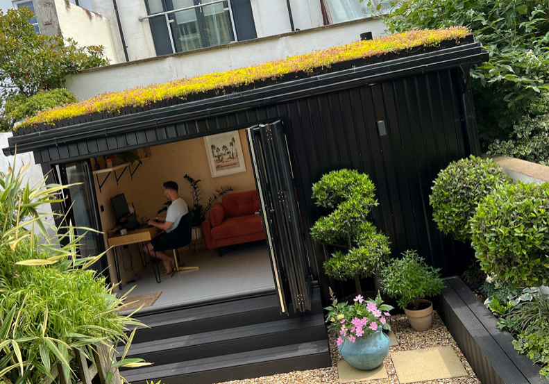 A garden office with personality by A Room in the Garden