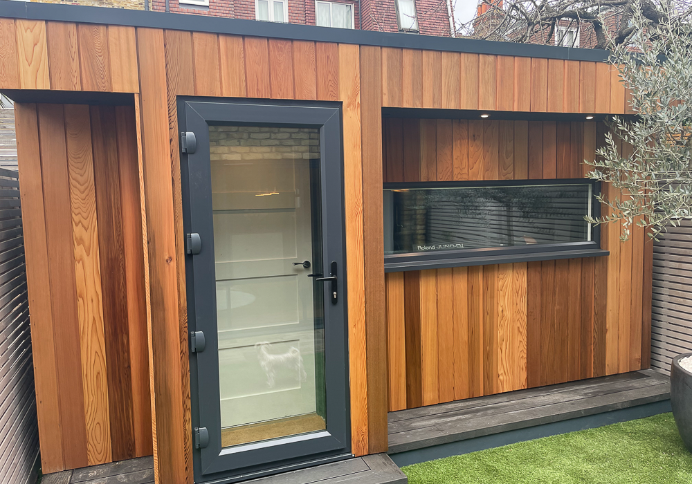 Garden Spaces soundproof studio with acoustic porch
