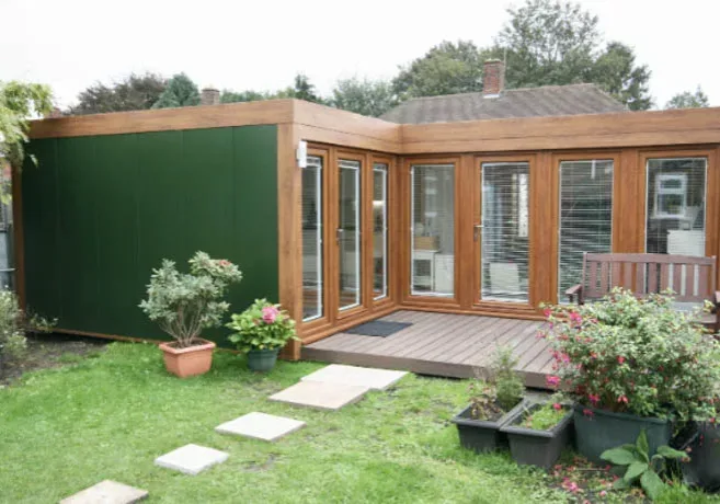 A Booths Garden Studios granny annexe needn't dominate a garden