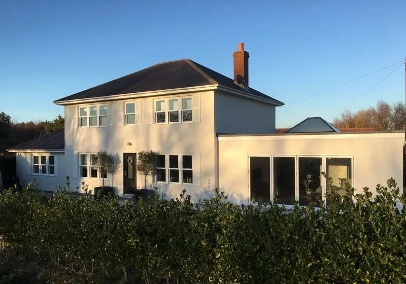 Contemporary house extension built with SIP's panels