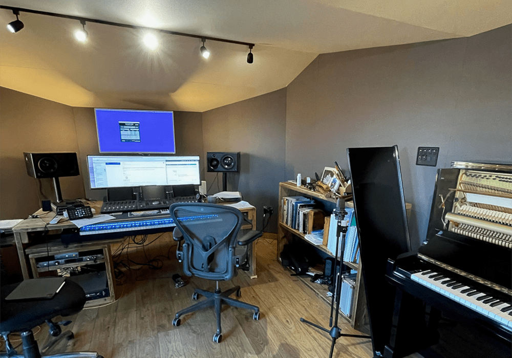 Inside the contoured room within a room structure