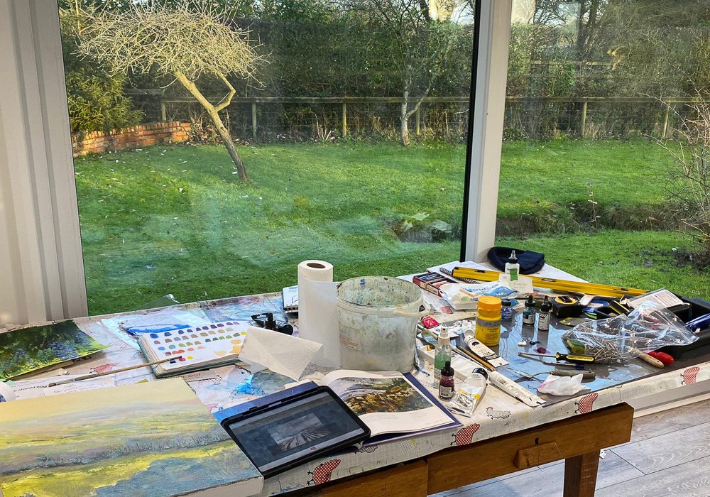 The owner has a lovely connection with the garden as she works