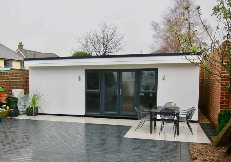 7.4m x 4.2m Executive Garden Room replaces a garage
