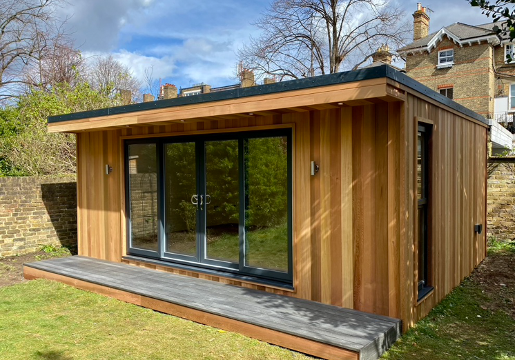 6m x 4m music room by Crusoe Garden Rooms