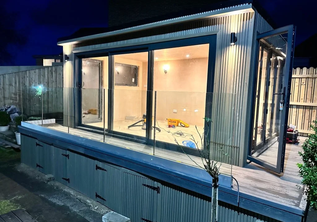 A fully insulated garden room replaces an old garage.