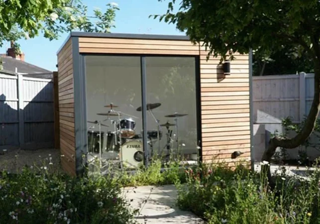 QuadPod drum room as seen on ITV's Love Your Garden