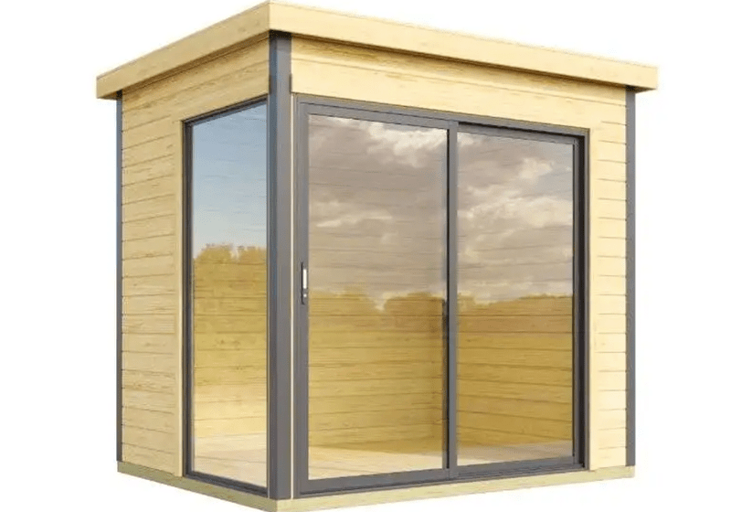 2m deep garden room by Hargreaves Garden Spaces