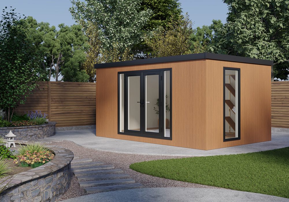 DIY Pent Haus Insulated Garden Room 4.8m x 3.2m Cedar