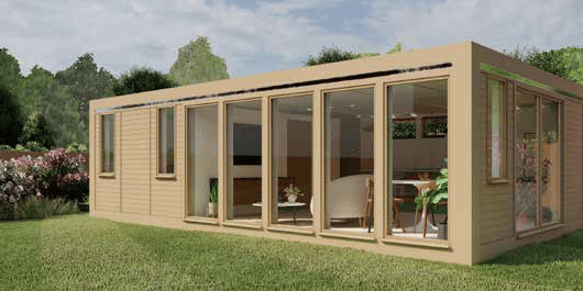 Idea for the layout of windows in a Garden Annexes