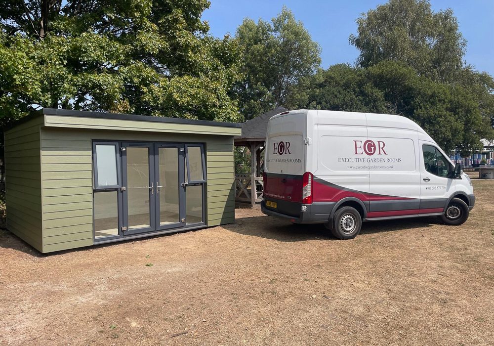 The school office was completed by Executive Garden Rooms on a turnkey basis