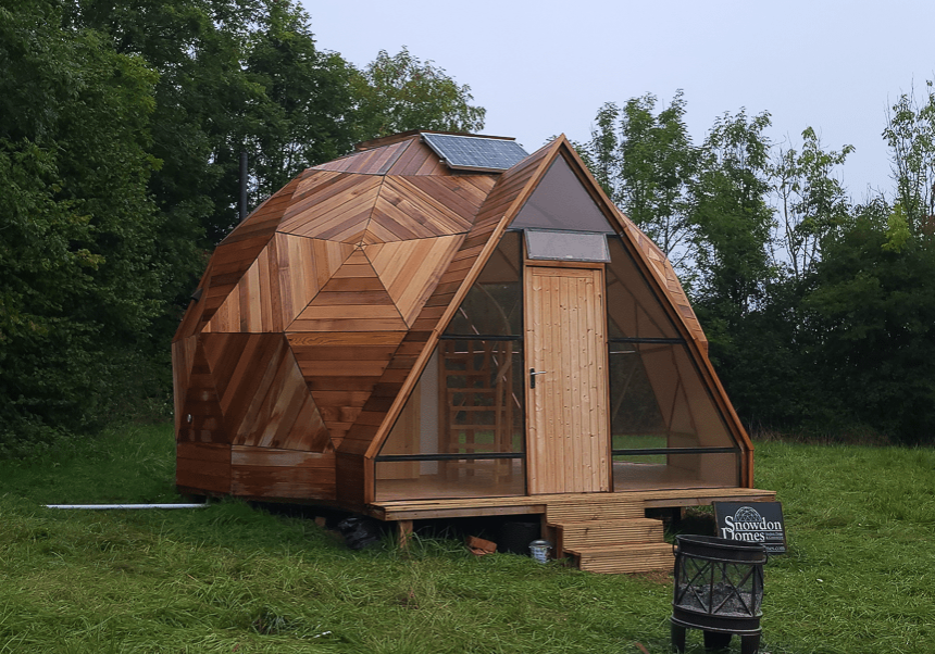 Cedar clad Snowdon Dome garden room