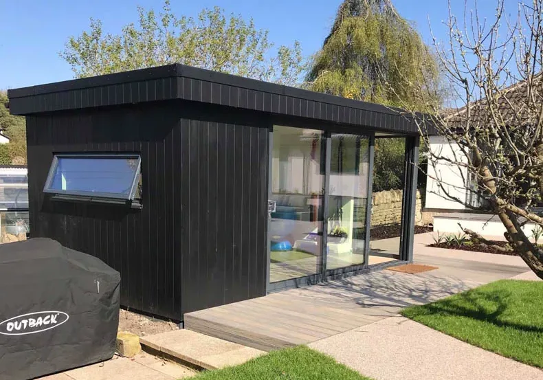 5m x 3m garden office and gym
