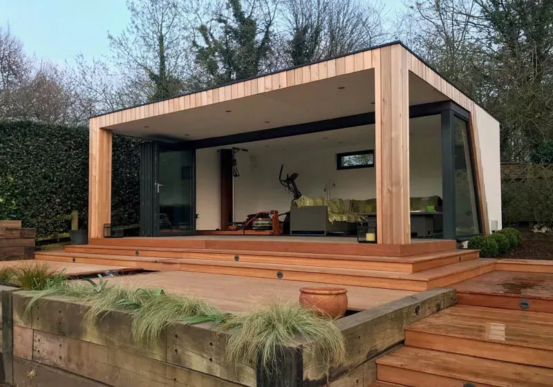 With its large veranda this is the perfect indoor outdoor garden room