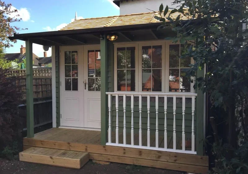 Pretty traditional style garden office
